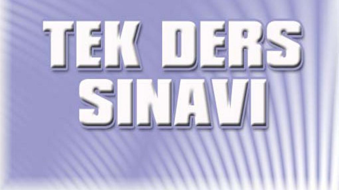 TEK DERS SORUMLULUK SINAVI